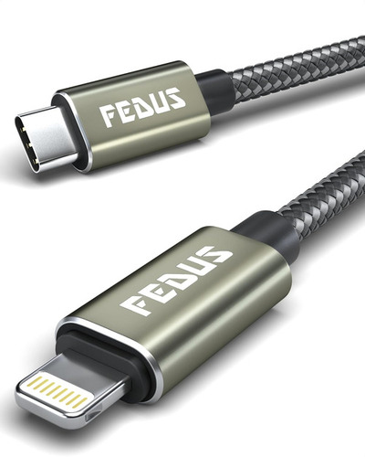 Fedus Usb C To Lightning Cable 3.9 Ft, Fast Quick Charge Support Type C To Lightning Cable Nylon Braided Sync Charging Cord