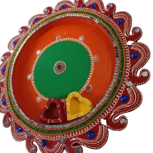Wooden Pooja Thali Set