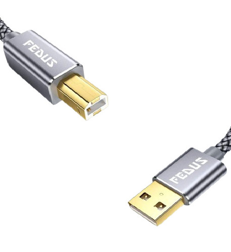 Fedus 1.5 Meter Printer Usb A Male To Usb B 2.0 Cable Cord - Color: Black