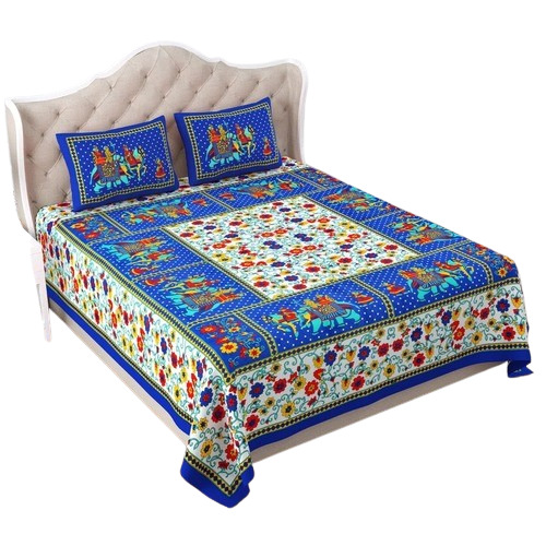 Cotton Double Bedsheet - Color: 1