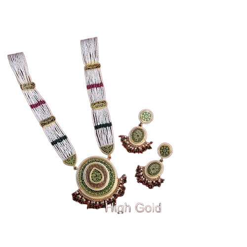 Designer Long Thewa Necklace Set