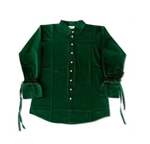 Ladies Plain Shirts - Collar Style: Button Down