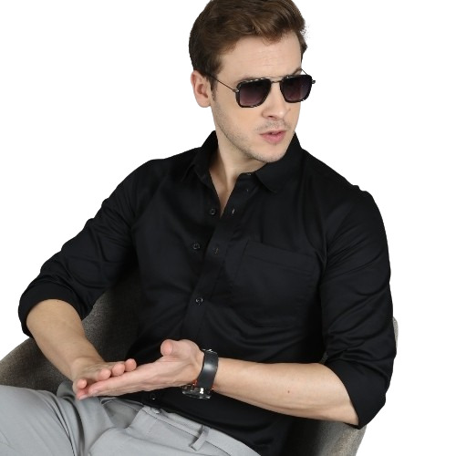 Mens Black Shirt