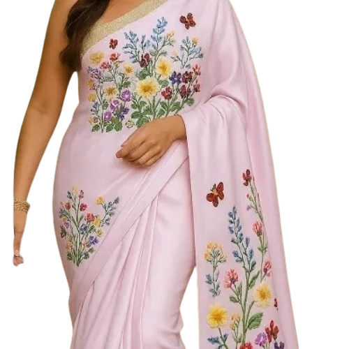Ladies Embroidery Saree