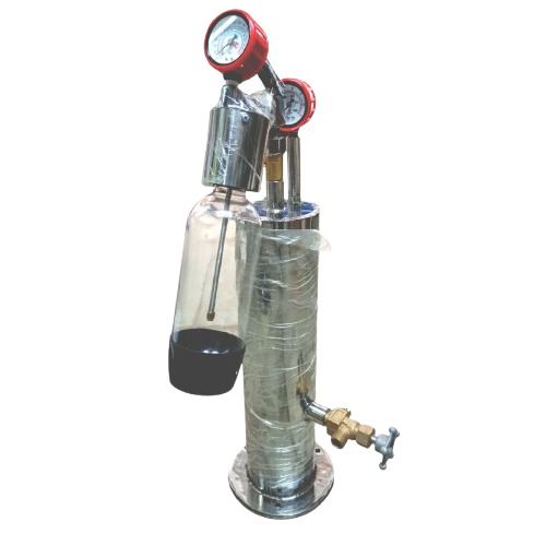 Stainless Steel Manual Soda Machine - Color: Silver