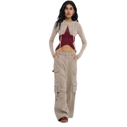 Westside Nuon Cargo-Style Relaxed-Fit High-Rise Jeans