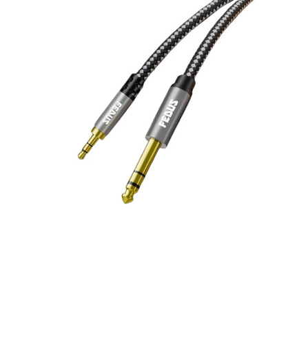 Fedus 3 Meter Gold-Plated 3.5mm Trs To 6.35mm Audio Cable 1/8 To 1/4 Mono P38 Stereo