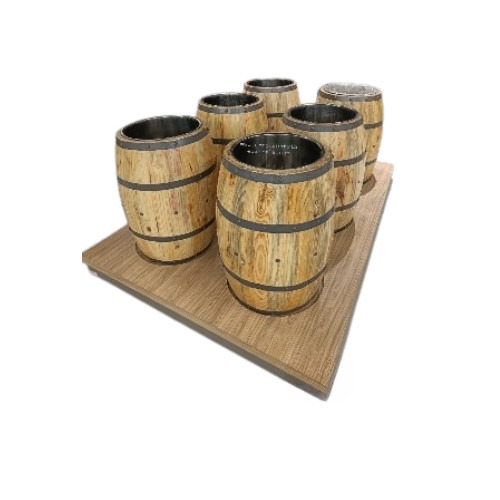 Wooden Barrels - Application: Super Market Display