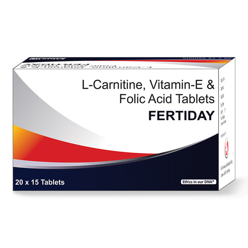 Fertiday Tablet (L. Carnitine, Vitamin E & Folic Acid)