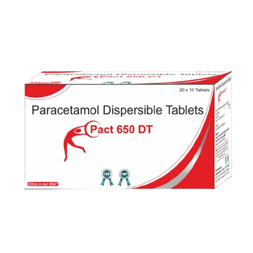 Paracetamol Dispersible Pact-650 Dt Tablets