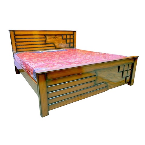 Wooden Double Bed - Artwork: Carving