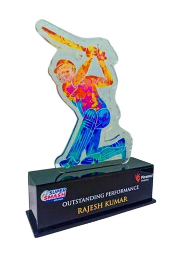 Acrylic Cricket Trophies