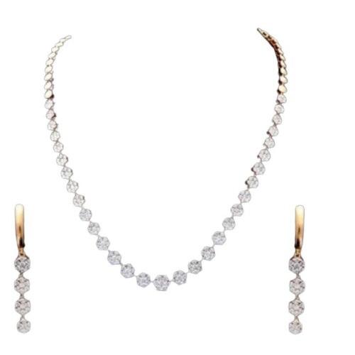 Diamond Necklace Set - Diamond Cut: Excellent
