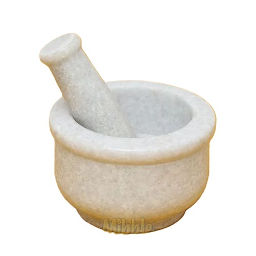 Polished Marble Pestle Set