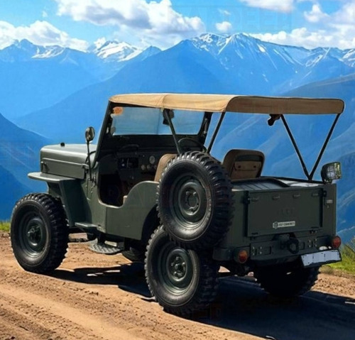 Dark Green Modified Jeep