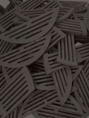 Cast Iron Grate - Color: Comes In Various Colors
