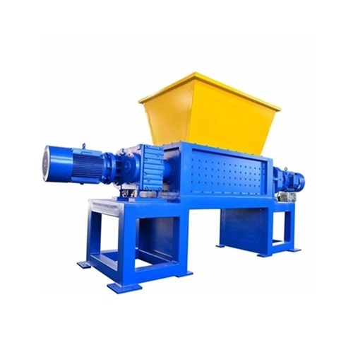Dual Shaft Plastic Shredder - Color: Blue