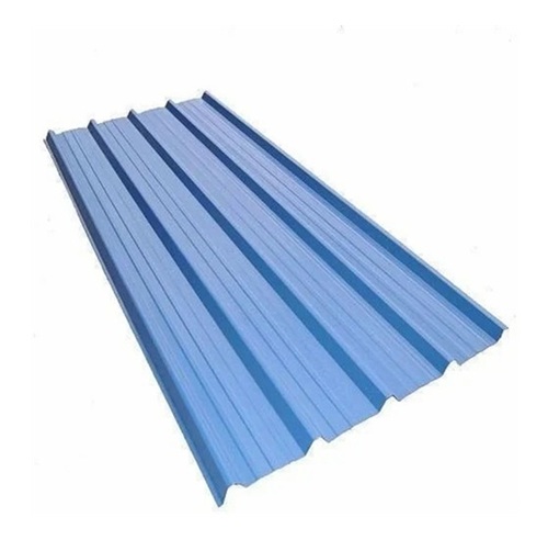 Ppgi Roofing Sheets - Iron, Standard Size, Blue, 10mm Thickness | Durable, Thermal & Sound Insulation Friendly, Recyclable, Easy to Install, Corrugated Design