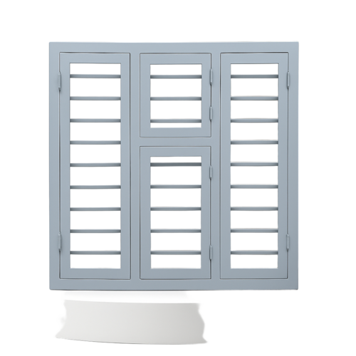 Three Panel With Centre Partition Gi Steel Window