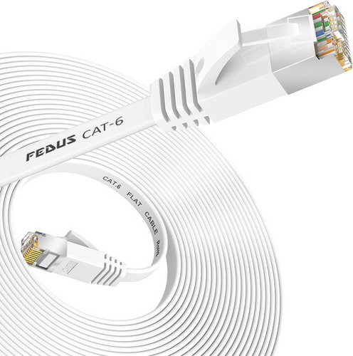 Fedus 3 Meter Cat6 Flat Cca Ethernet Rj45 Lan Cable