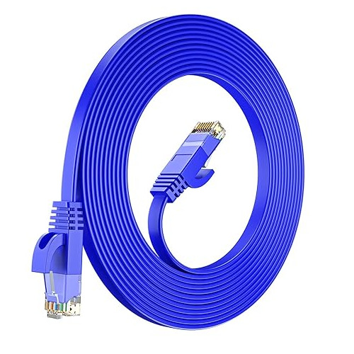 Fedus 50m Cat6 Flat Cca Ethernet Rj45 Lan Cable