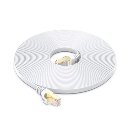 Fedus Cat7 Ethernet Flat Rj45 Lan Cable 10M - Cable Length: 10 Meter (M)
