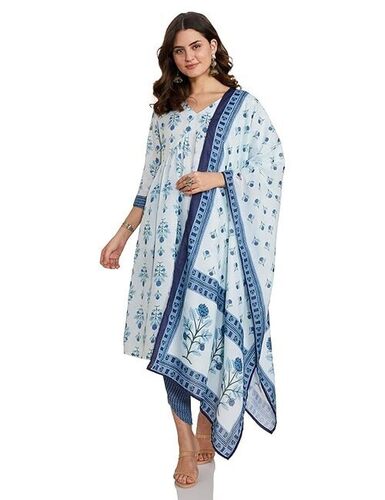 Ladies Kurti Pant Set With Dupatta