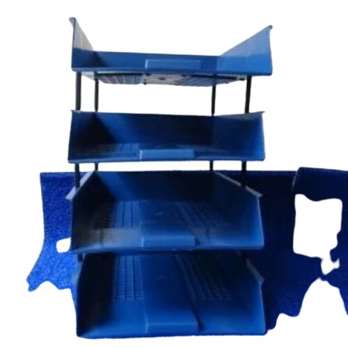 Plastic Blue Office Paper Tray