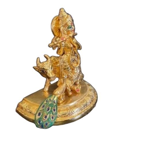 Gold Plated Brass Krishna