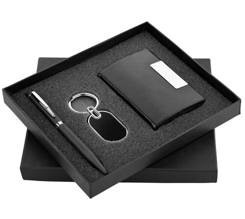 Leather Ss Black Card Holder Gift Sets
