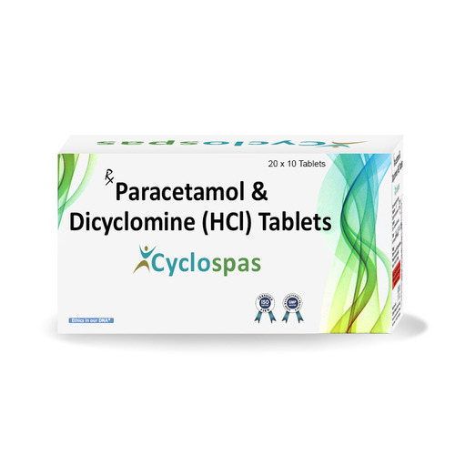Cyclospas Paracetamol & Dicyclomine Hci Tablets