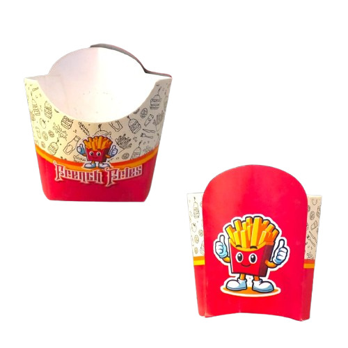French Fries Box - Color: Red