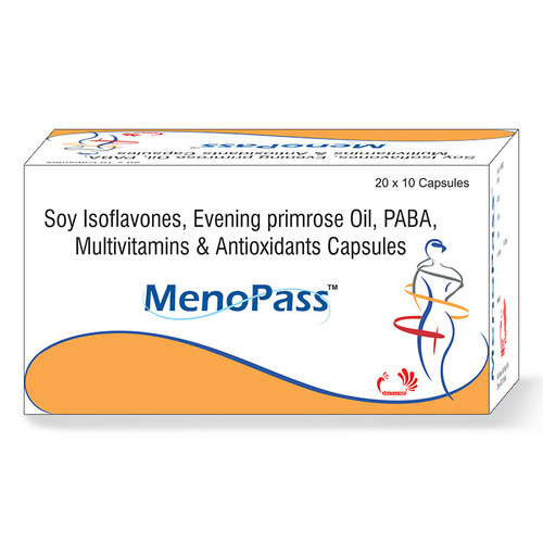 Soy Isoflavones Evening Primrose Oil Paba Multivitamins & Antioxidants Capsules