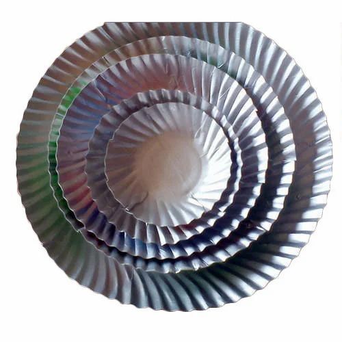 Disposable Silver Paper Plate