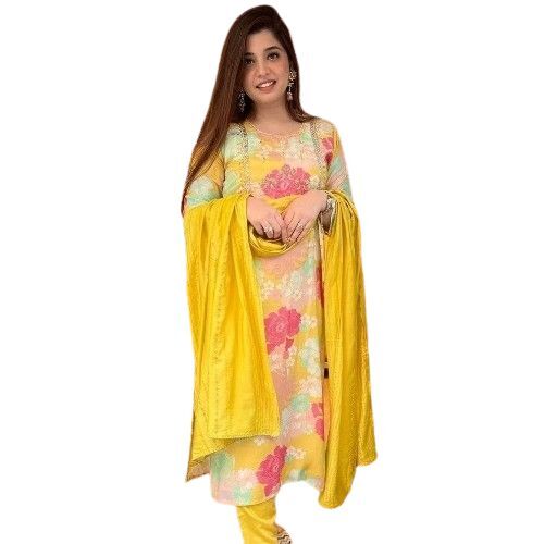 Ladies Kurti Pant Dupatta Set