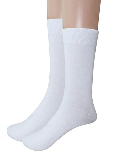 White Unisex School Socks