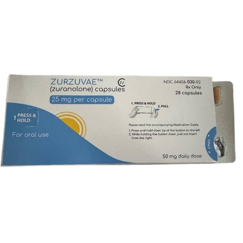Zurzuvae Zuranolone 25 Mg Capsules - Shelf Life: 3 Years