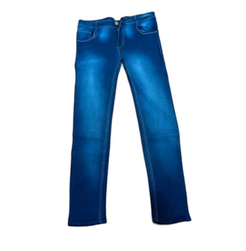 Washable Denim Fabric Mens Blue Jeans