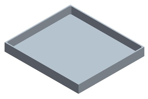 Grey Industrial Pp Tray