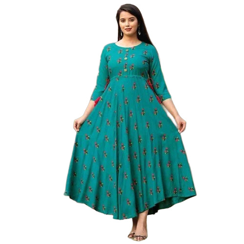 Ladies Long Printed Kurtis