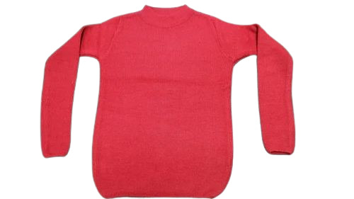 Full Sleeves Ladies Woolen Red Sweater