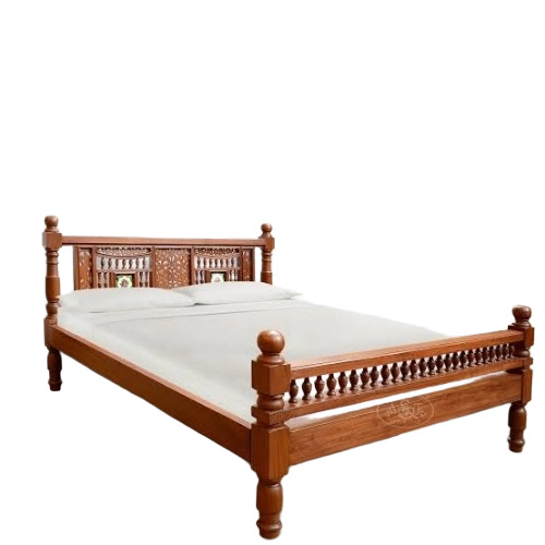 Teak Wood Double Bed