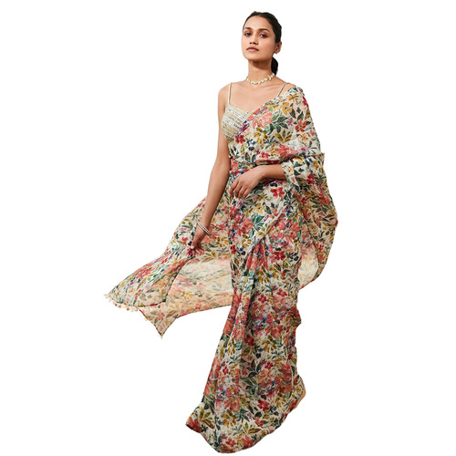 Floral Printed Saree