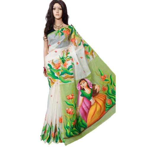 Hand Printed Saree