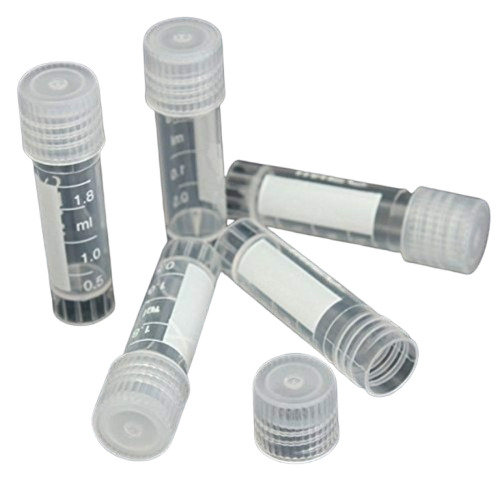 Polypropylene Cryogenic Storage Vials - Color: White