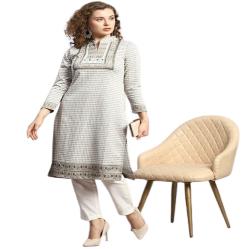 White Print Kurtis