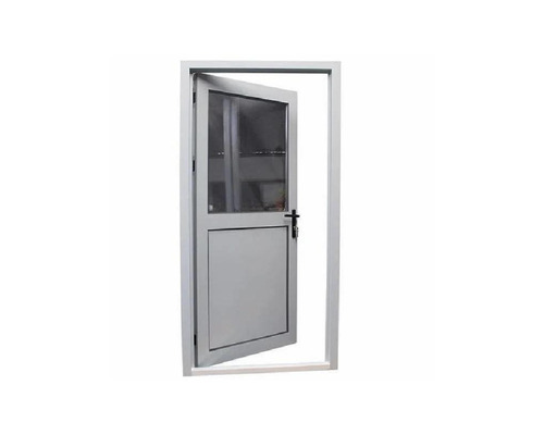 Aluminium Glass Door - Color: Silver