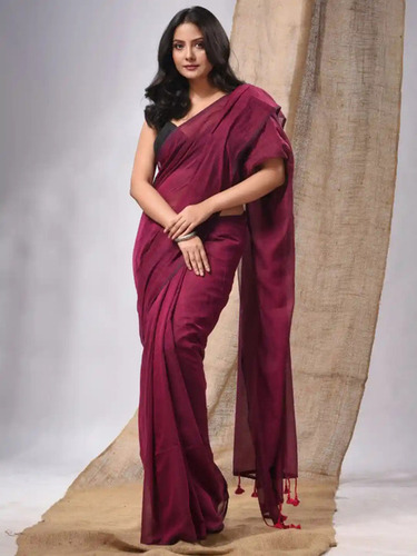Comfortable Maroon Saree