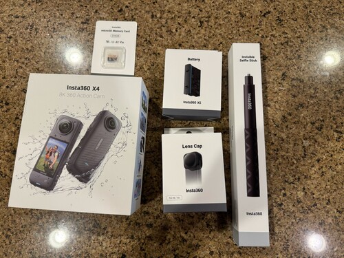 Insta360 X4 GPS Bundle- 8K Waterproof 360 Action Camera