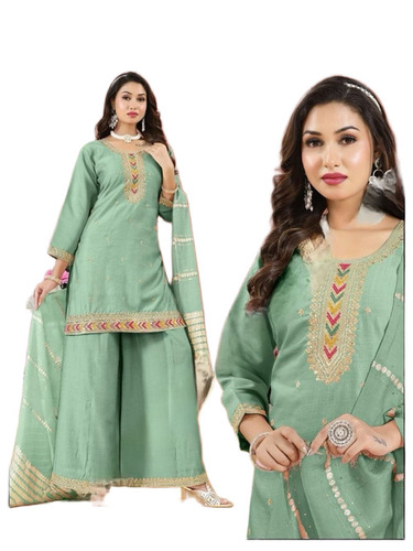 Palazzo Kurti Set with Dupatta